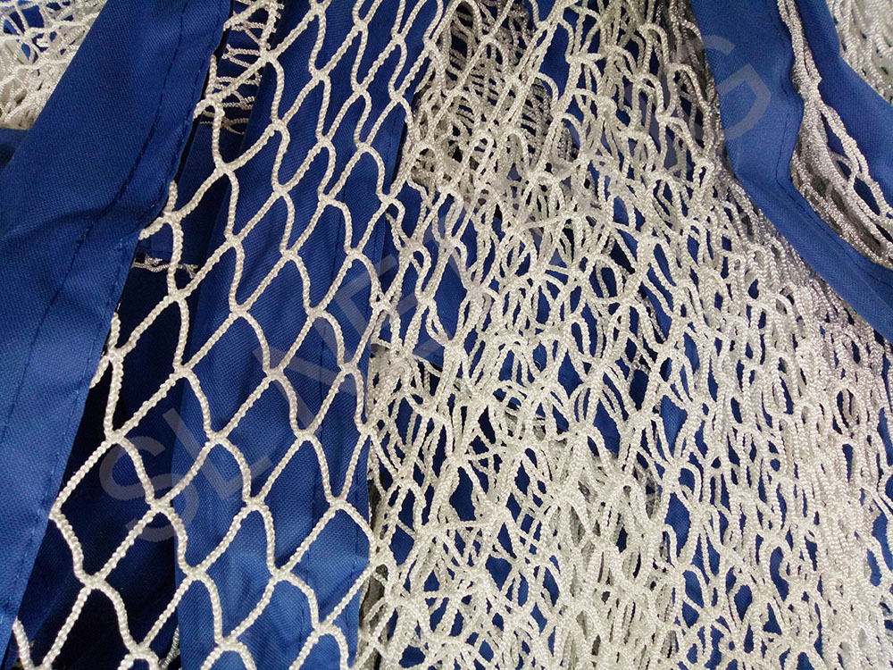 Polyester Soccer Net with Blue Bands